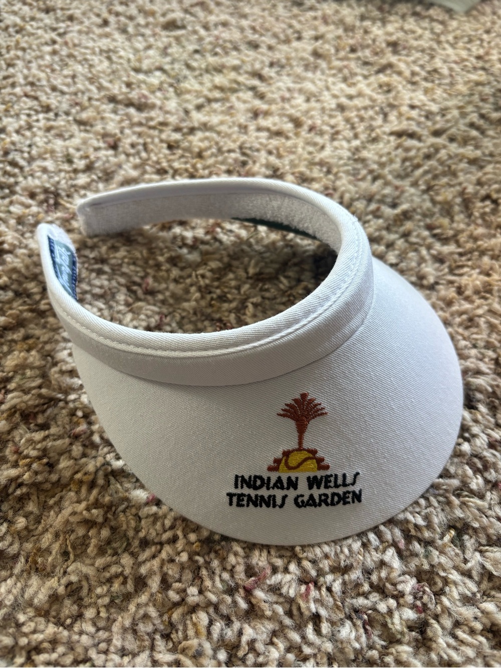 Indian Wells Tennis Garden White Sun Visor